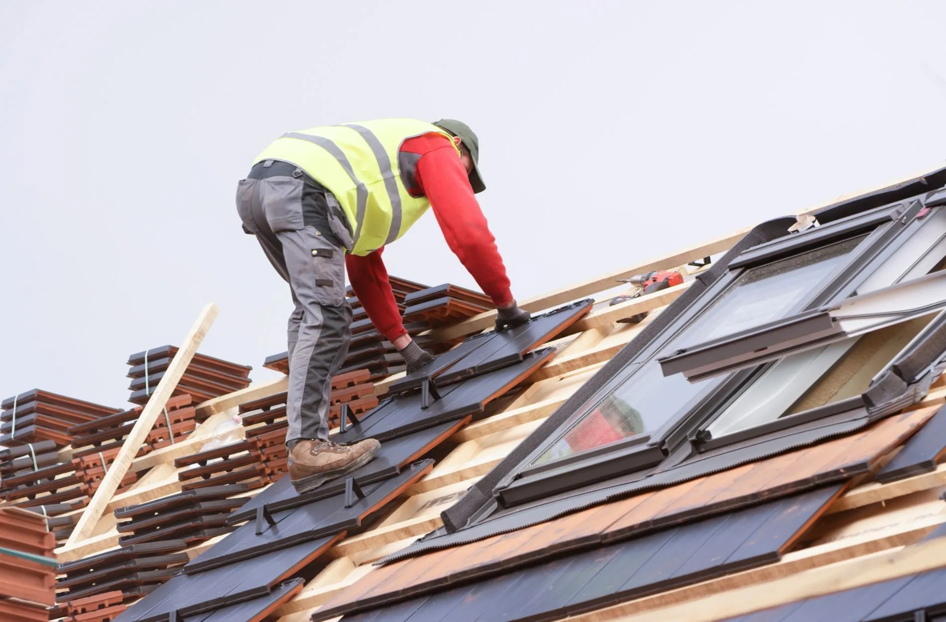 Energy efficient tile roof installed on a residential home, designed to improve durability, enhance curb appeal, and support better energy performance.